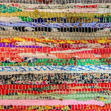 Artwork thumbnail, Vintage Rag Rug by AnimaliaStar