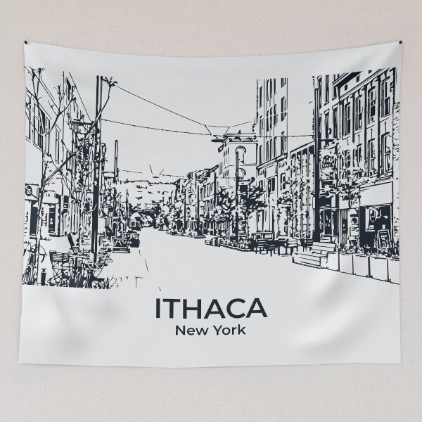 Item preview, Ithaca - New York designed and sold by Lakeric Cityscapes.