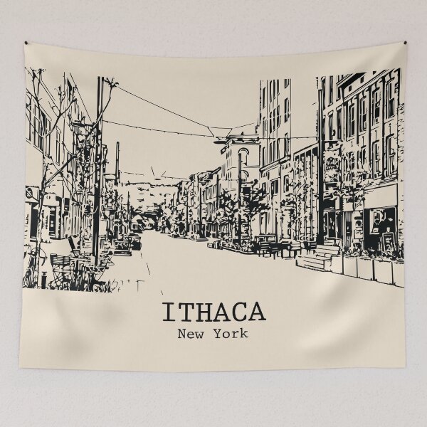 Item preview, Ithaca - New York designed and sold by Lakeric Cityscapes.