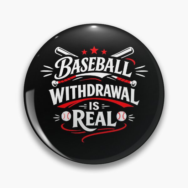 Item preview, BASEBALL WITHDRAWAL IS REAL Funny Baseball designed and sold by miaa-artistshop.