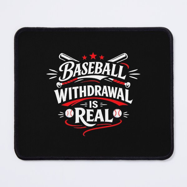 Item preview, BASEBALL WITHDRAWAL IS REAL Funny Baseball designed and sold by miaa-artistshop.
