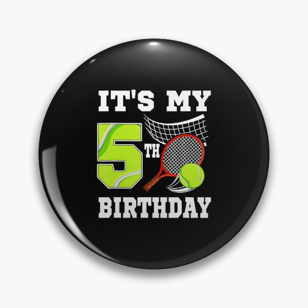 Item preview, Its My 5th Birthday Tennis Funny Birthday designed and sold by WayTBeenkenArt.