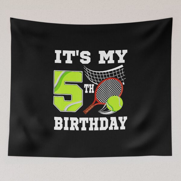 Item preview, Its My 5th Birthday Tennis Funny Birthday designed and sold by WayTBeenkenArt.