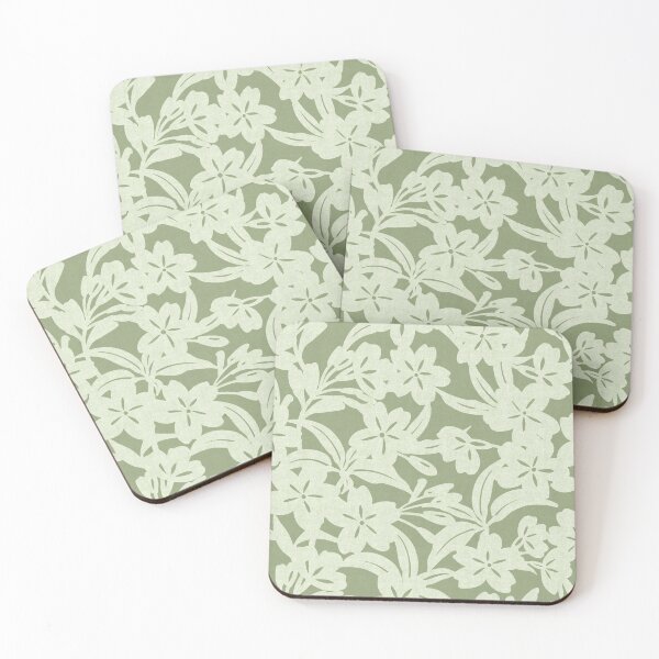 Item preview, Japandi Floral - Soft Green designed and sold by Sarah Thorpe Designs .