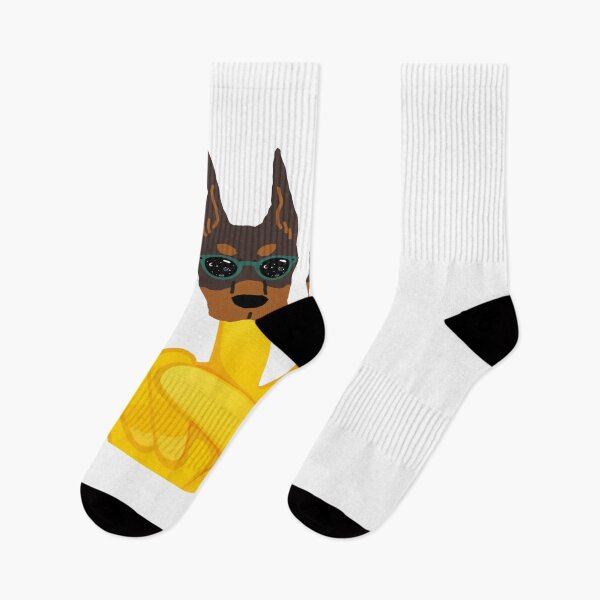 Item preview, Cool Dog Double Finger Illustration designed and sold by Adappai.