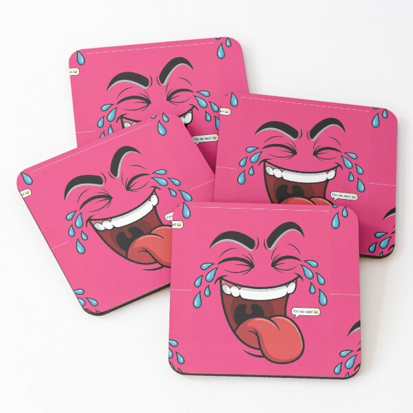Item preview, Pink Sarcastic Crying Laughing I'm So Sad Face designed and sold by DGtaLrtcom.