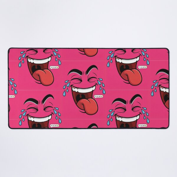 Item preview, Pink Sarcastic Crying Laughing I'm So Sad Face designed and sold by DGtaLrtcom.