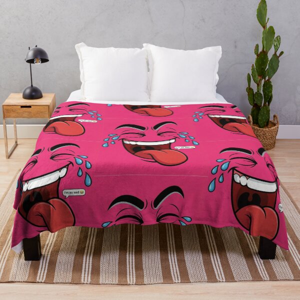 Item preview, Pink Sarcastic Crying Laughing I'm So Sad Face designed and sold by DGtaLrtcom.