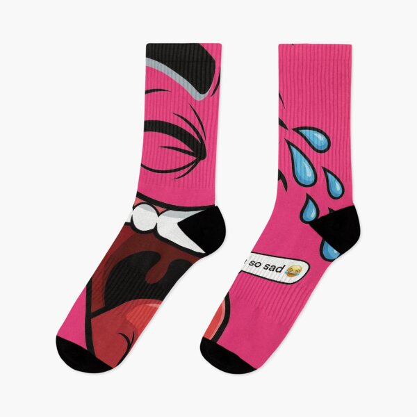 Item preview, Pink Sarcastic Crying Laughing I'm So Sad Face designed and sold by DGtaLrtcom.