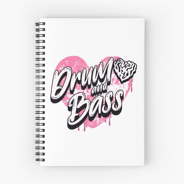Item preview, DRUM AND BASS  - Heart Paint (Black) designed and sold by Discothreadz.