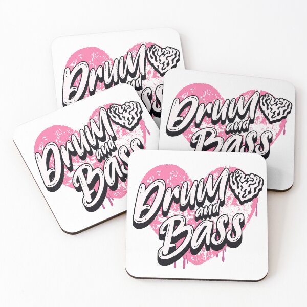 Item preview, DRUM AND BASS  - Heart Paint (Black) designed and sold by Discothreadz.