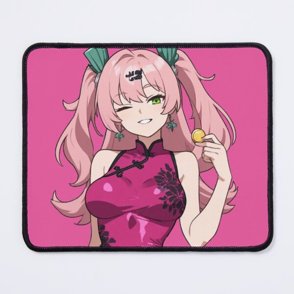 Item preview, Nicole Demara ZZZ - Pink Silk Cheongsam Money Aesthetic designed and sold by Jimakmo.