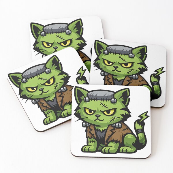 Item preview, Frankenstein Monster Cat designed and sold by LizzyLooDoo Designs.