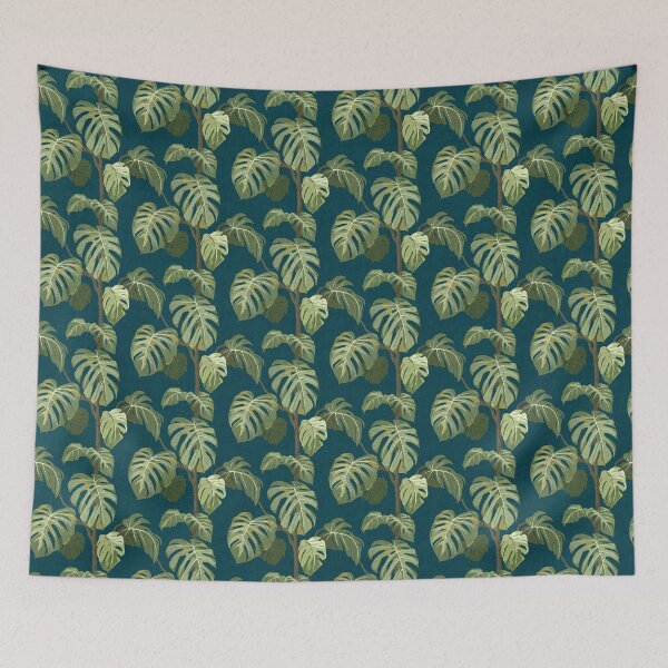 Item preview, Monstera Botanical - Blue & Green designed and sold by Sarah Thorpe Designs .