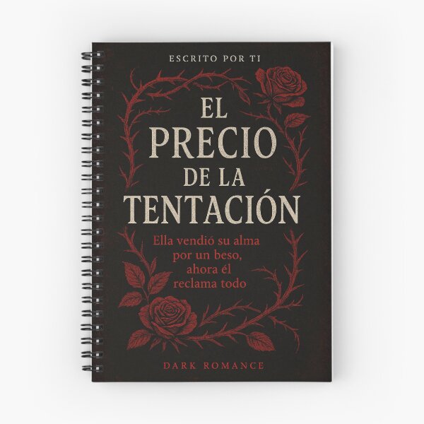 Item preview, Notebook of Crimson Desire – Dark Romance Curse designed and sold by Anomaly 404 Error.