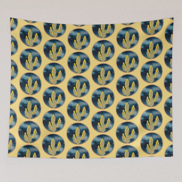 Item preview, Desert Cactus Under Starry Night Sky designed and sold by 3DDesignSpot.