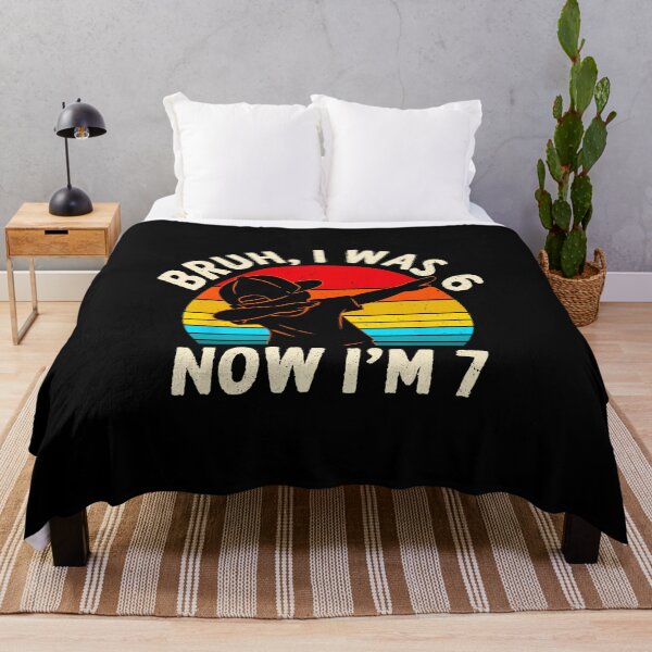 Item preview, BRUH I WAS 6 NOW I'M 7 7th Birthday Funny designed and sold by gladysenglish.