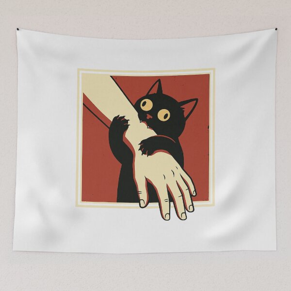 Item preview, Black Cat Biting Arm cat lover  designed and sold by FrankIsabel.