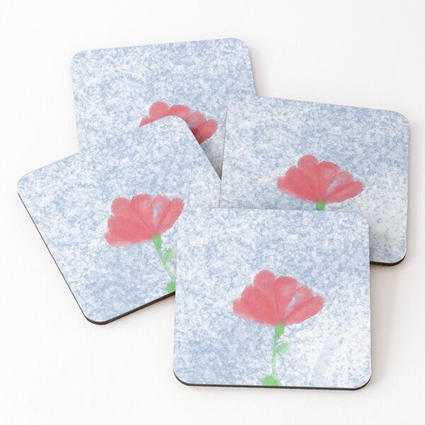 Item preview, Red Flower in a blue background  designed and sold by degug-Y.