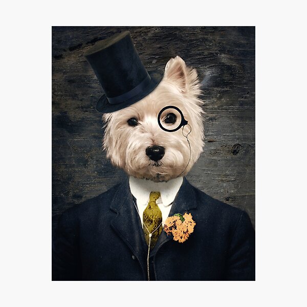 Westie Dog Art - Sir Bunty Photographic Print