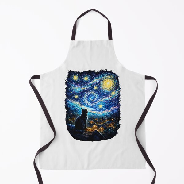 Item preview, Cat Starry Night Van Gogh Cat Cat Lover Cat Mom Cat Dad  designed and sold by FrankIsabel.