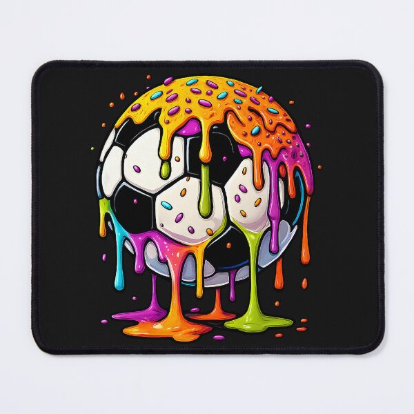 Item preview, Colorful Dripping Soccer Art Sport Illustration Melting Ball designed and sold by FrankIsabel.