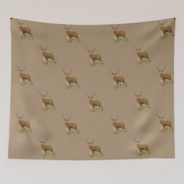 Item preview, Vintage Stag - Deep Blush  designed and sold by Sarah Thorpe Designs .
