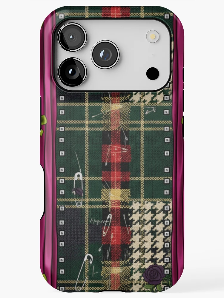 Thumbnail 1 of 4, iPhone Case, Punk patchwork designed and sold by Roxburylane.