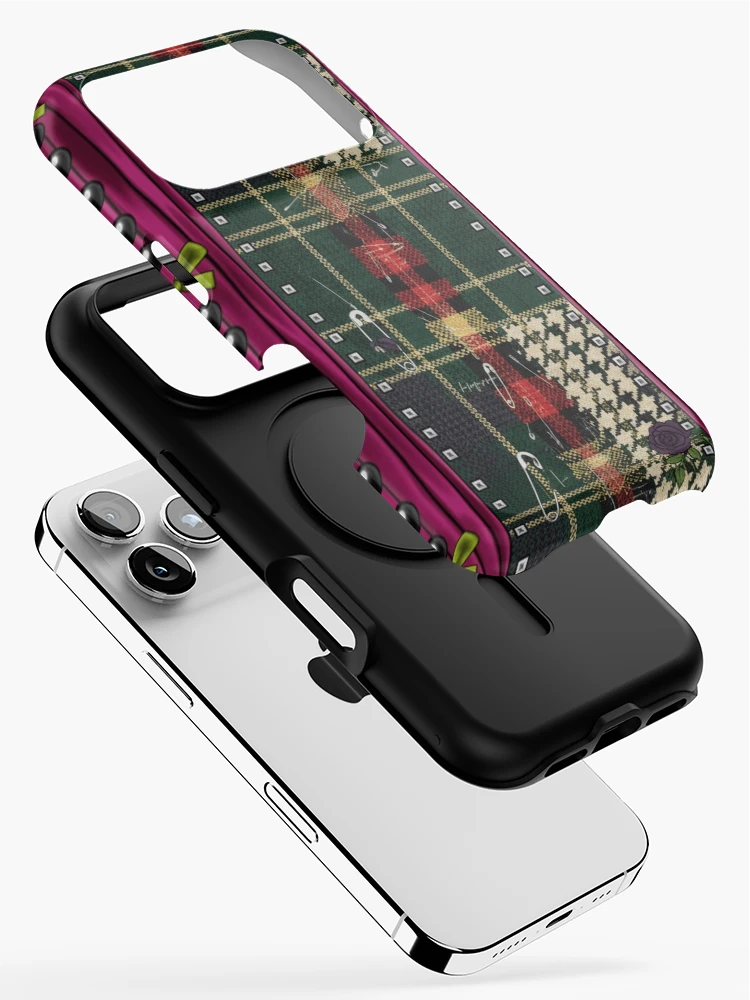 Thumbnail 2 of 4, iPhone Case, Punk patchwork designed and sold by Roxburylane.