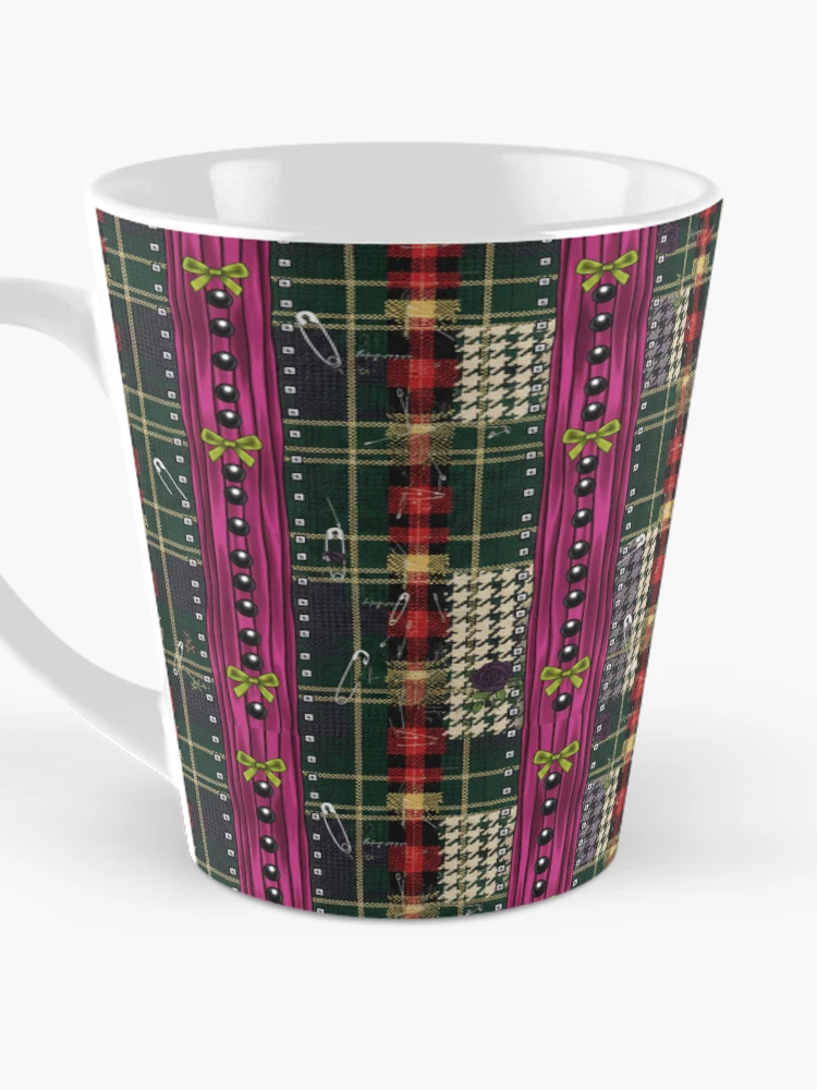 Thumbnail 3 of 4, Coffee Mug, Punk patchwork designed and sold by Roxburylane.