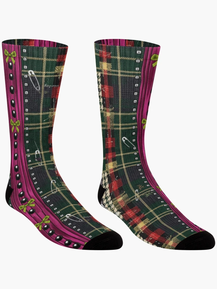 Thumbnail 3 of 5, Socks, Punk patchwork designed and sold by Roxburylane.