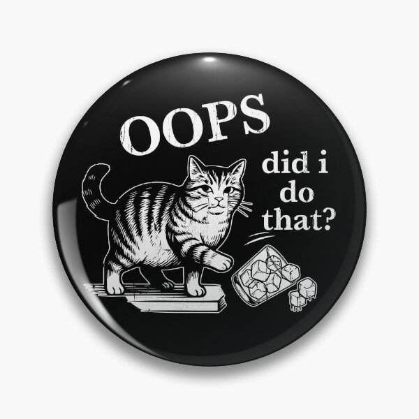 Item preview, Oops Did I Do That Cat designed and sold by The-Mut3d-Ghost.