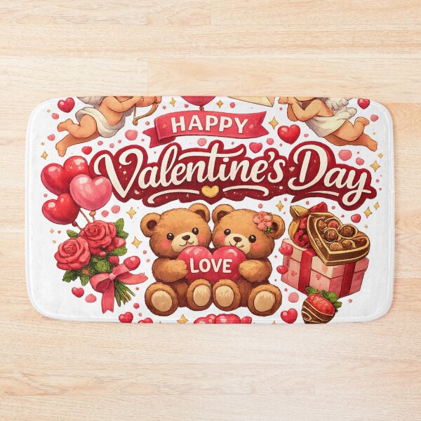 Item preview, Happy Valentine’s Day Teddy Bears Love – Cute Romantic Design designed and sold by EpicwaveDesigns.