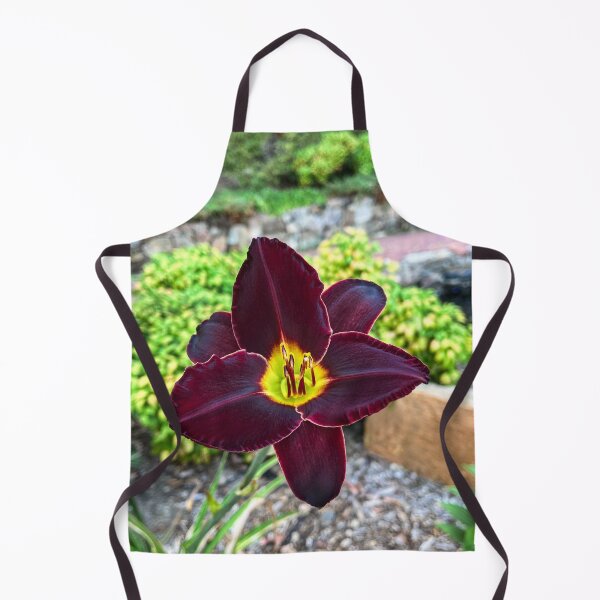 Item preview, Black Ambrosia Daylily with Golden Center designed and sold by Be Captured by Brittany Emma.