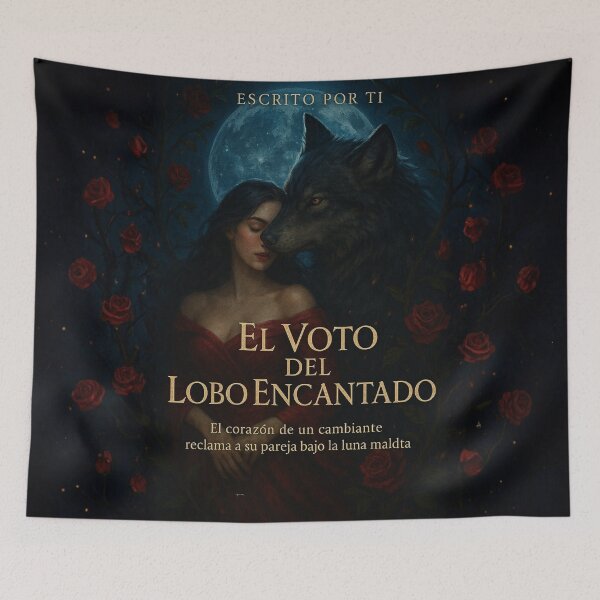 Item preview, Notebook of Moonbound Desire – Enchanted Wolf Vow designed and sold by Anomaly 404 Error.