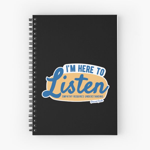 Item preview, I'M Here To Listen - White Background Blueyellow  designed and sold by JulieJohnsona.