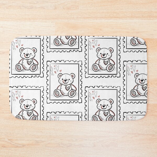 Item preview, Cute Teddy Bear with Hearts - Love and Cuteness Illustration designed and sold by TT Design & Creative Studio.