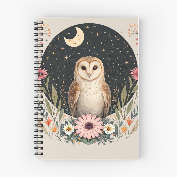 Item preview, Celestial Owl Floral Moon  designed and sold by PrettyRottenCo.