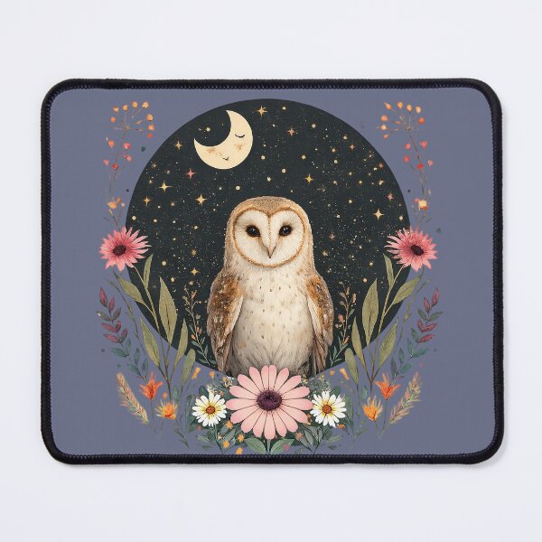 Item preview, Celestial Owl Floral Moon  designed and sold by PrettyRottenCo.