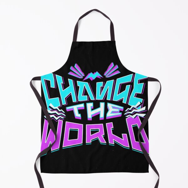 Item preview, Change The World - Retro Neon Streetwear Typography designed and sold by GenZFashion000.