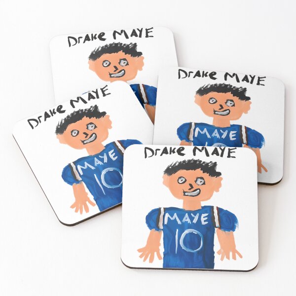 Item preview, Drake Maye Hand Drawn Painting Meme designed and sold by WebTucker.