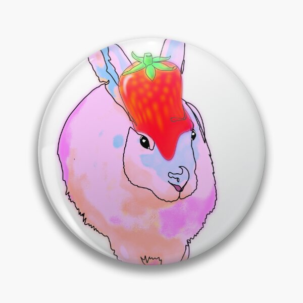 Item preview, Beth the Bunny in strawberry Hat – animalzinhats  designed and sold by Ashley’sAnimalz.