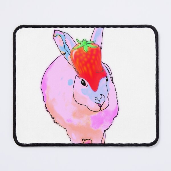 Item preview, Beth the Bunny in strawberry Hat – animalzinhats designed and sold by Ashley’sAnimalz.