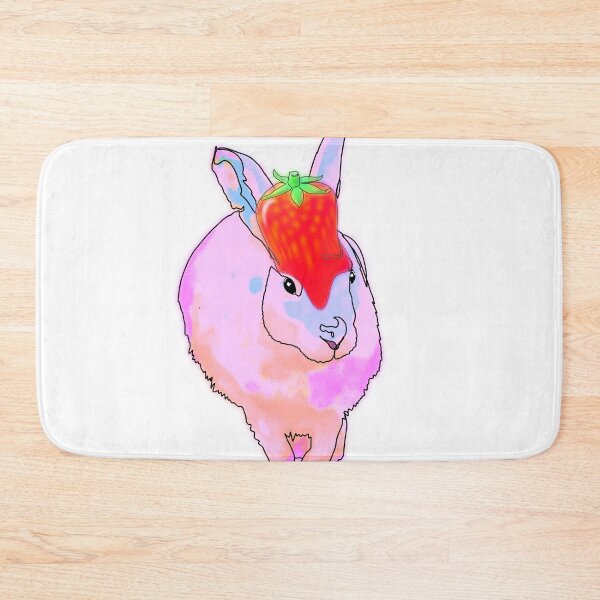 Item preview, Beth the Bunny in strawberry Hat – animalzinhats  designed and sold by Ashley’sAnimalz.