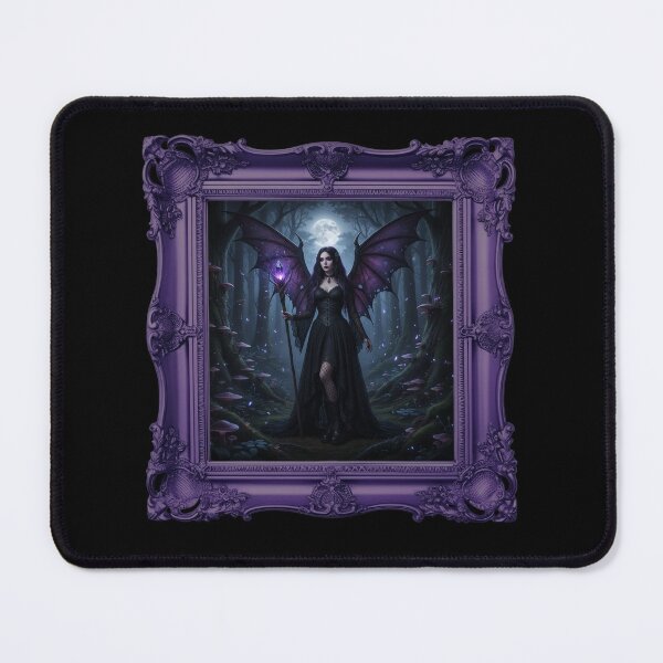 Item preview, Goth Forest Fairy Purple Framed Painting designed and sold by GothicBohemian.