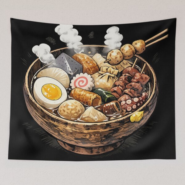 Item preview, Steaming Manga-Style Oden Bowl designed and sold by optimusprime39.