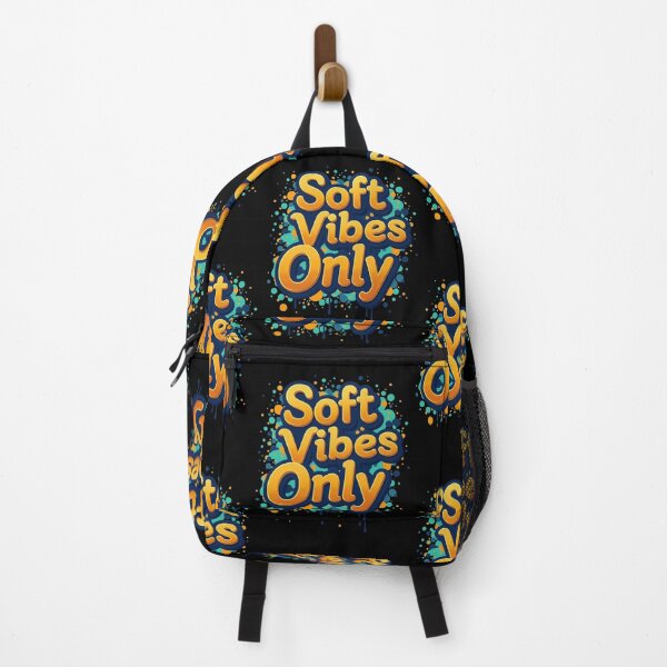 Item preview, Effortless Energy: Soft Vibes Only Bubble Typography designed and sold by pixeldrift-art.