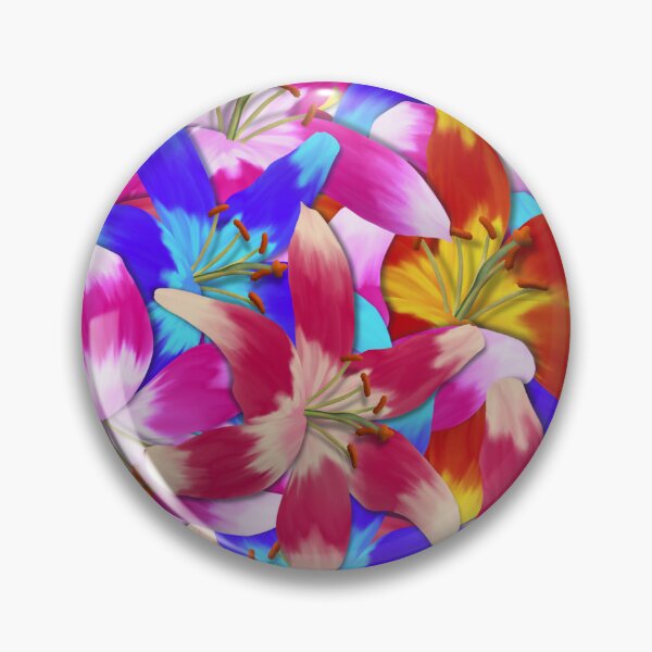 Item preview, Vibrant Colorful Lily Garden  designed and sold by KD das Lama.