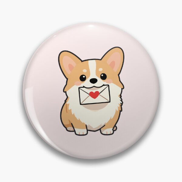 Item preview, Corgi Fetching Love Letter designed and sold by chillaxcats.