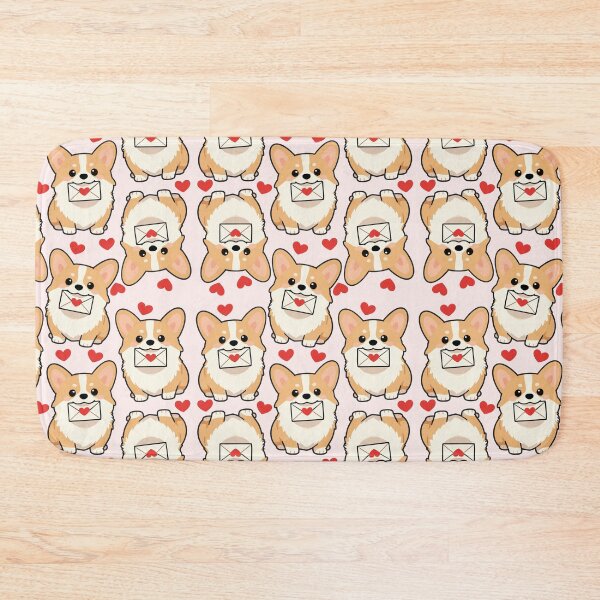 Item preview, Corgi Fetching Love Letter designed and sold by chillaxcats.